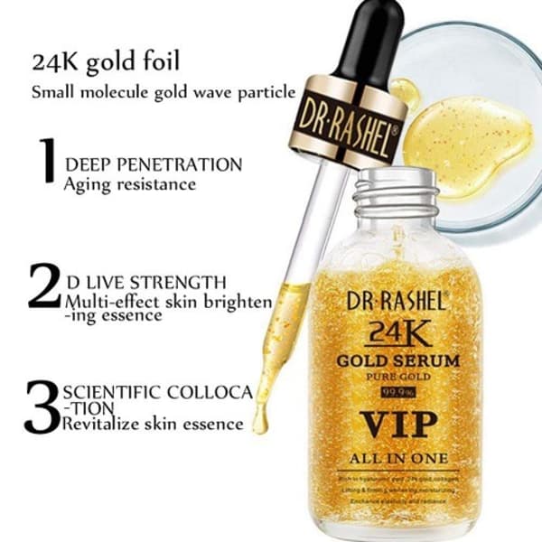 DR RASHEL 24k Gold Serum Pure Gold 99.9% - 50ml - Skin Glow Haven