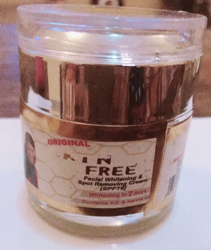 Skin Free Facial Whitening Spot Remover Face Cream SPF 18 Whitening In