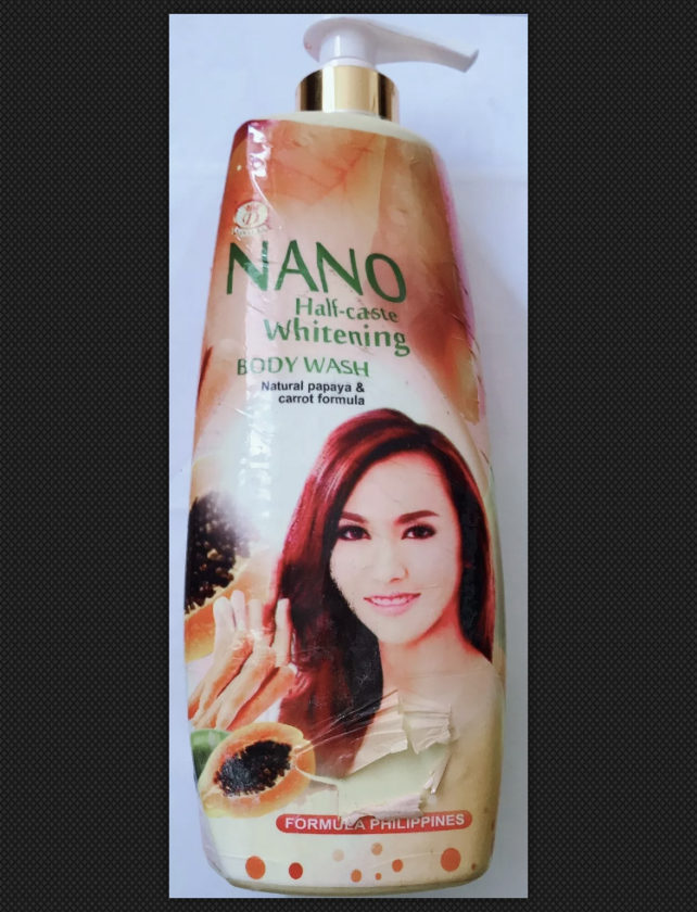 Nano Half Caste Skin Whitening Body Wash Natural Papaya and Carrot Formula Skin Glow Haven