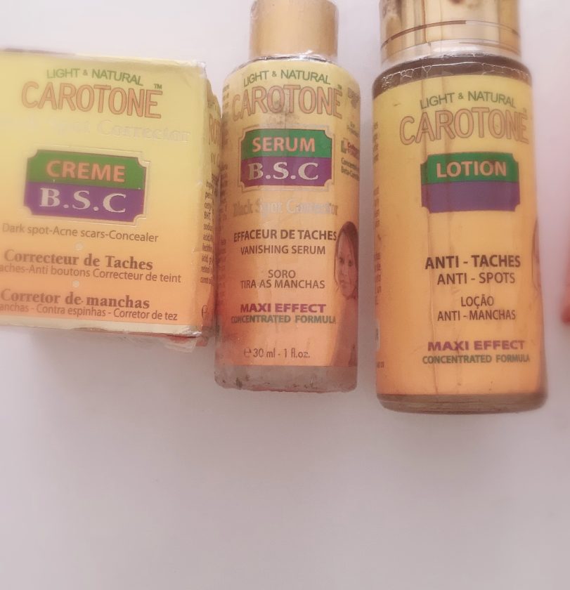 Carotone Black Spot Corrector trio set: 2x Cream, 2x Serum and 2x