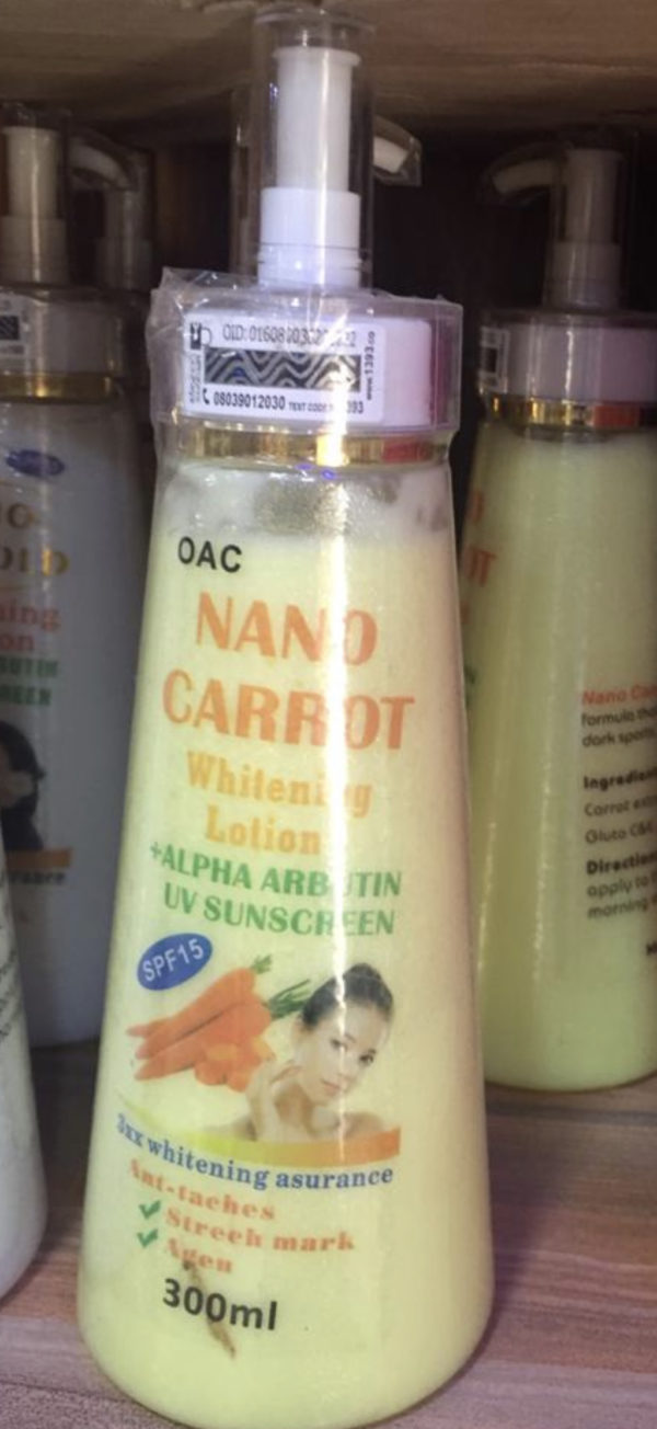 2x Nano Carrot Whitening Lotion + Alpha Arbutin 300ml - Skin Glow Haven