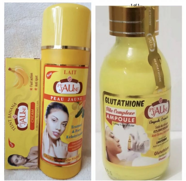 Gamme De Soins "Peau Jaune" - Savon, Huile, Lait, Crème En Tube - 200ml, Acide Lactique - Neuf