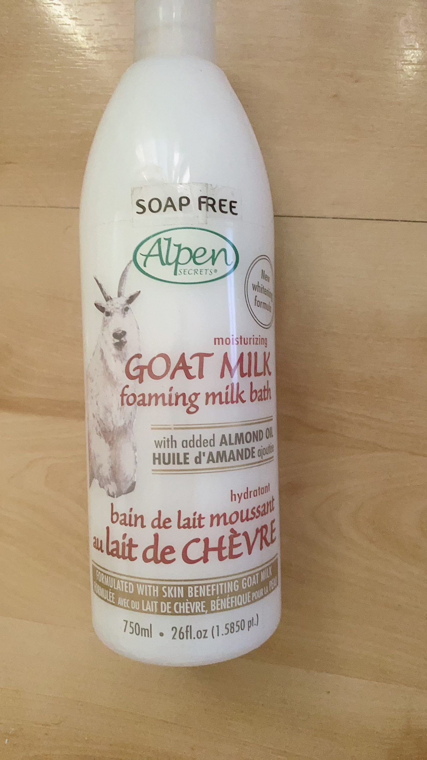 Alpen Secrets Goat Milk Foaming Bath -750ml New Whitening Formula Soap ...