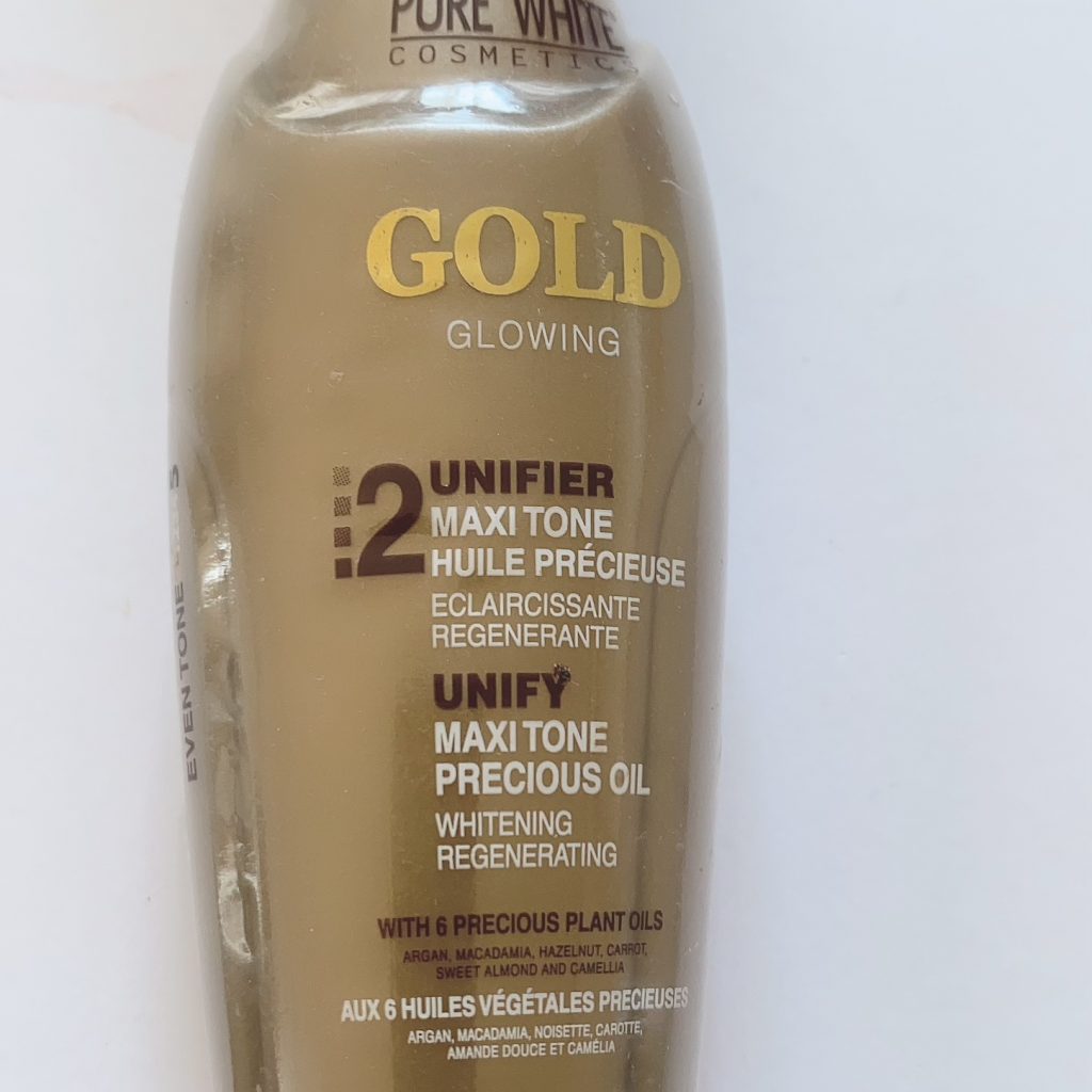 1 X PURE WHITE GOLD GLOWING UNIFYING MAXI TONE OIL DARK SPOTS CORRECTOR 1 X PURE WHITE GOLD GLOWING UNIFYING MAXI TONE OIL DARK SPOTS CORRECTOR