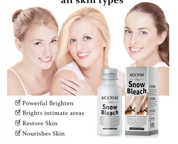 30ml Snow Bleach Cream Private Part Underarm Whitening Lotion Skin Dark Spot Body Bikini Area Cream Bleaching Cream for Dark Skin